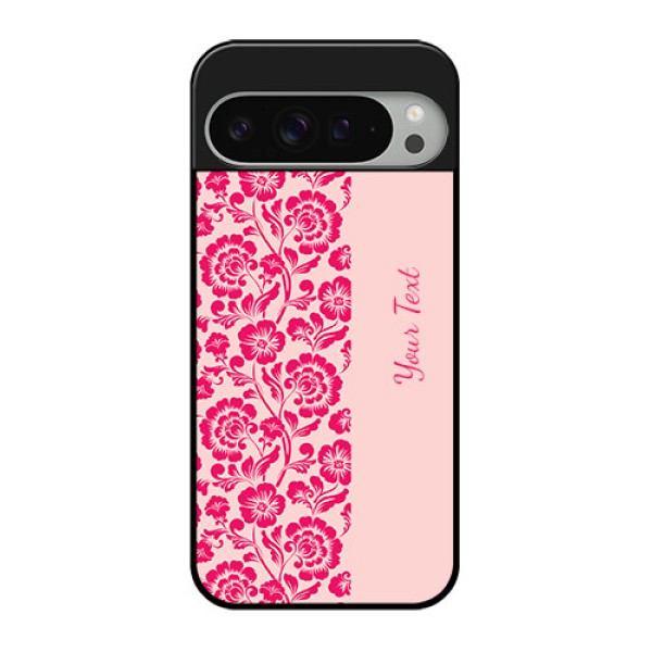 Google Pixel 9 Pro Xl Custom Glass Phone Case - Attractive Floral Pattern Design