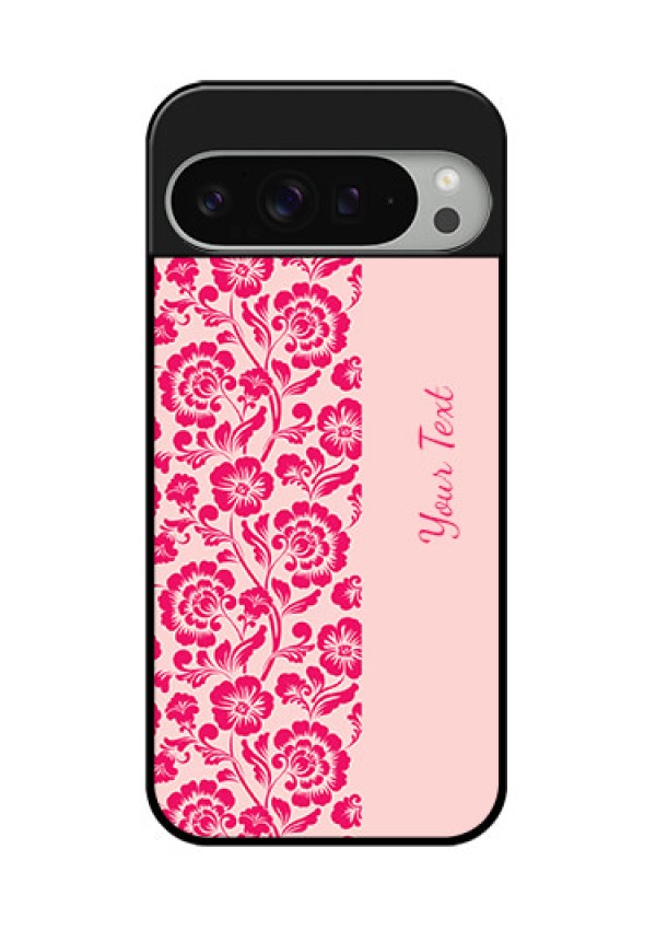 Google Pixel 9 Pro Xl Custom Glass Phone Case - Attractive Floral Pattern Design