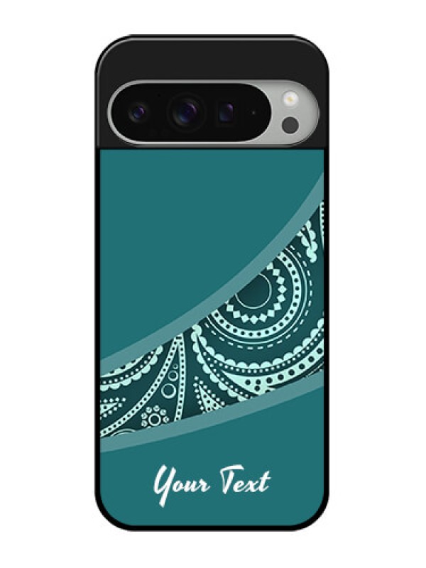Custom Google Pixel 9 Pro Xl Custom Glass Phone Case - Semi Visible Floral Design