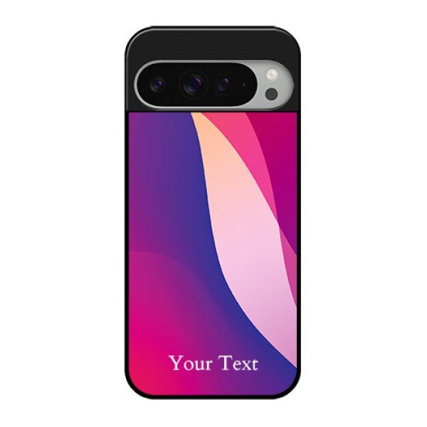 Google Pixel 9 Pro Xl Custom Glass Phone Case - Digital Abstract Overlap Design