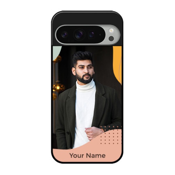 Google Pixel 9 Pro Xl Custom Glass Phone Case - Tri - Coloured Overlay Design