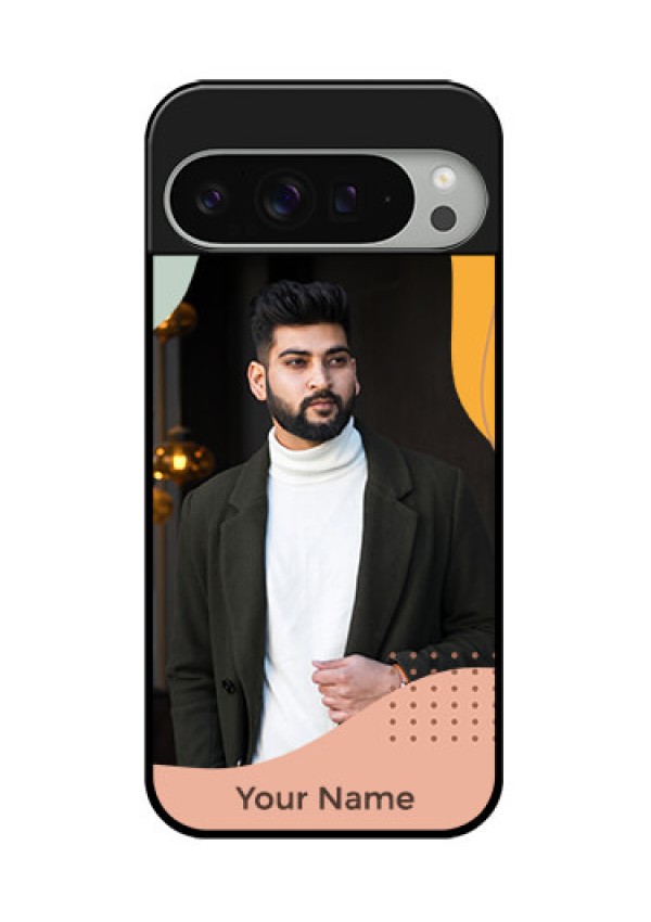 Google Pixel 9 Pro Xl Custom Glass Phone Case - Tri - Coloured Overlay Design