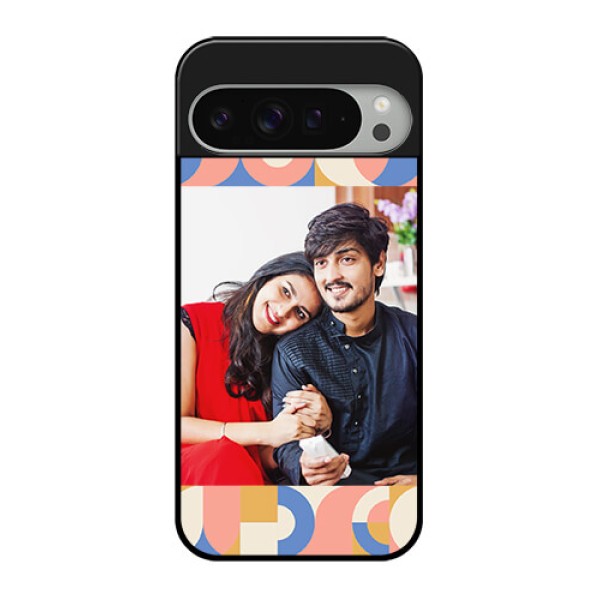 Google Pixel 9 Pro Xl Custom Glass Phone Case - Semi - Circle Maze Pattern Design