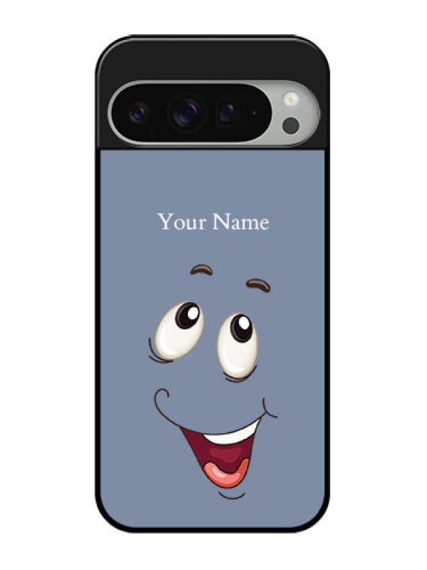 Custom Google Pixel 9 Pro Xl Custom Glass Phone Case - Laughing Cartoon Face Design