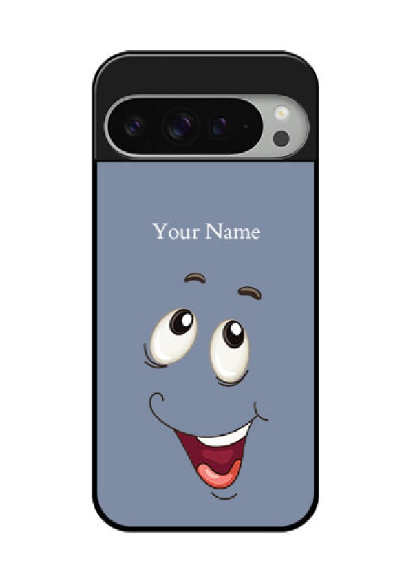 Google Pixel 9 Pro Xl Custom Glass Phone Case - Laughing Cartoon Face Design