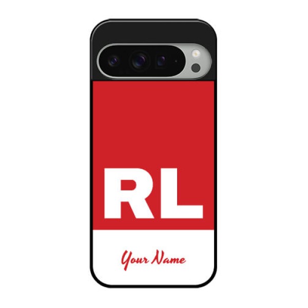 Google Pixel 9 Pro Xl Custom Glass Phone Case - Dual Tone Custom Text Design