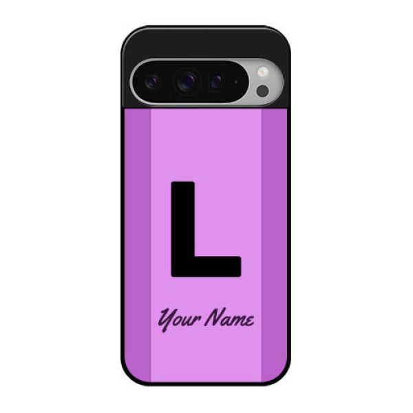Google Pixel 9 Pro Xl Custom Glass Phone Case - Tricolor Custom Text Design