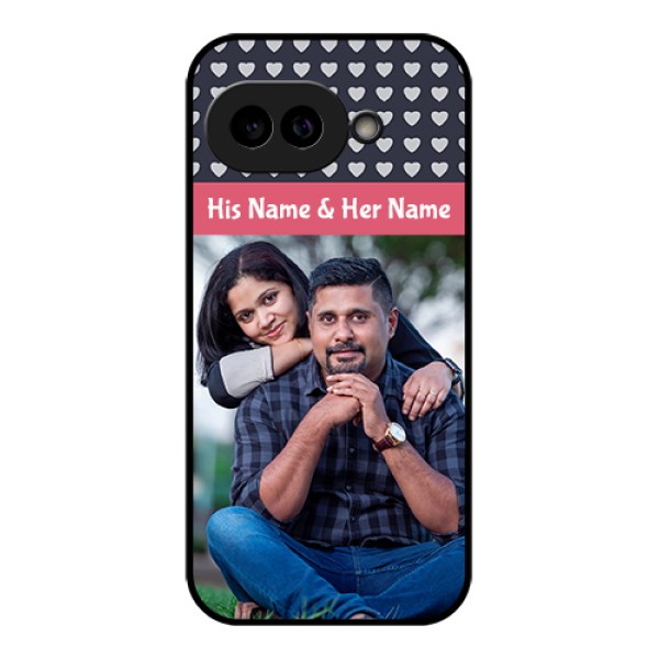 Pixel 9A 5G Custom Glass Phone Case - Love Symbols Design