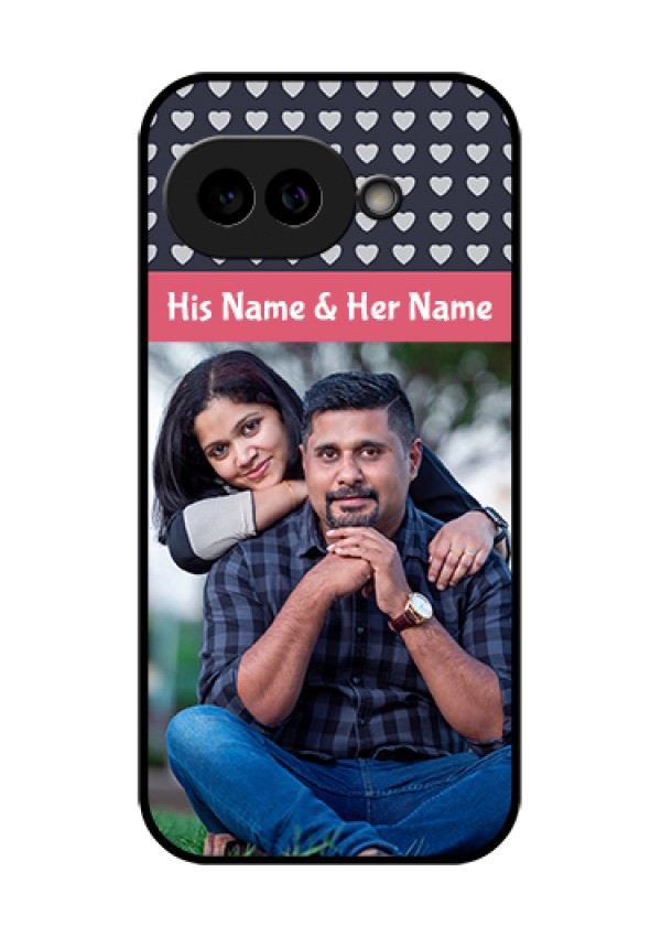 Pixel 9A 5G Custom Glass Phone Case - Love Symbols Design