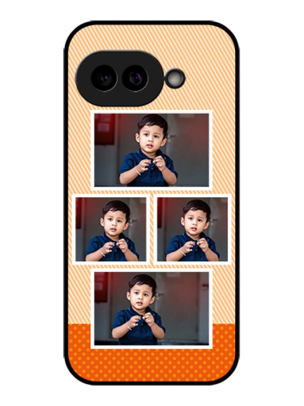 Custom Pixel 9A 5G Custom Glass Phone Case - Bulk Photos Upload Design