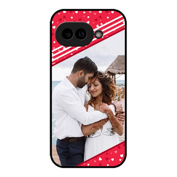 Pixel 9A 5G Custom Glass Phone Case - Valentines Gift Design