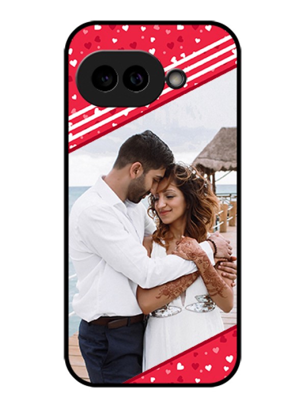 Custom Pixel 9A 5G Custom Glass Phone Case - Valentines Gift Design