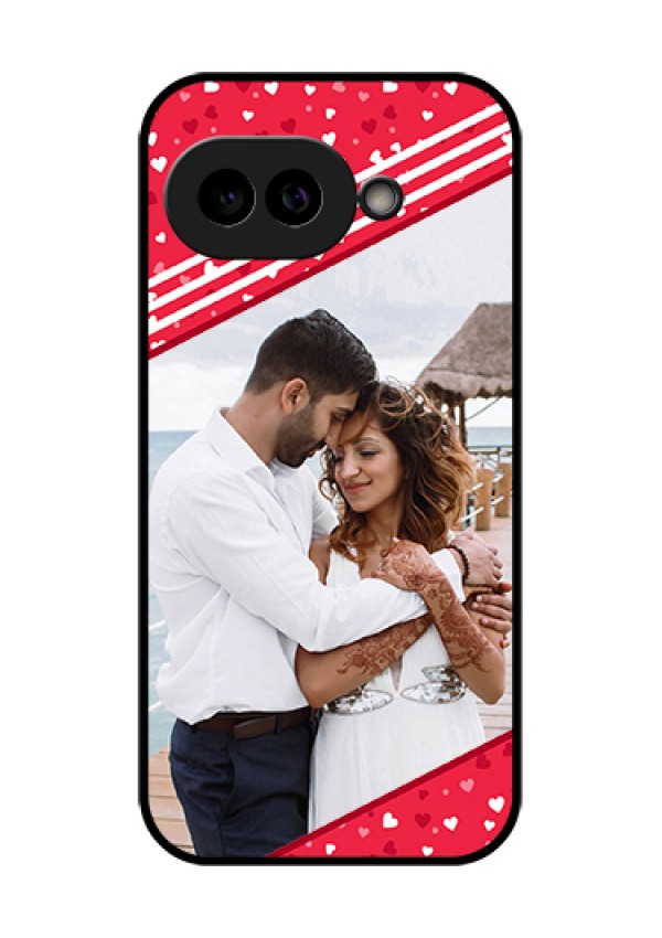 Pixel 9A 5G Custom Glass Phone Case - Valentines Gift Design