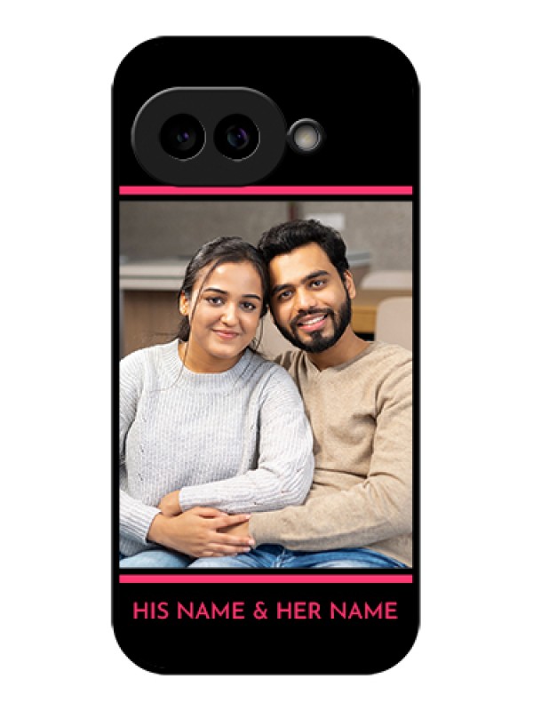 Custom Pixel 9A 5G Custom Glass Phone Case - With Add Text Design