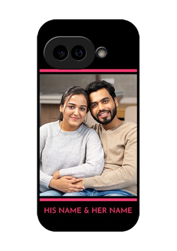 Pixel 9A 5G Custom Glass Phone Case - With Add Text Design