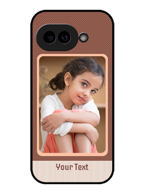 Custom Pixel 9A 5G Custom Glass Phone Case - Simple Pic Upload Design