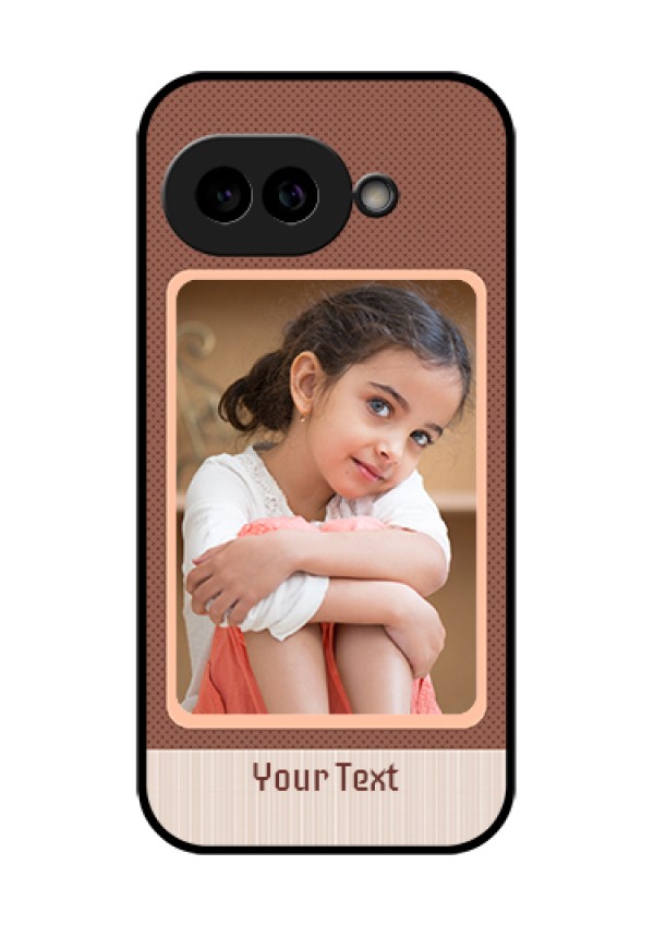 Pixel 9A 5G Custom Glass Phone Case - Simple Pic Upload Design