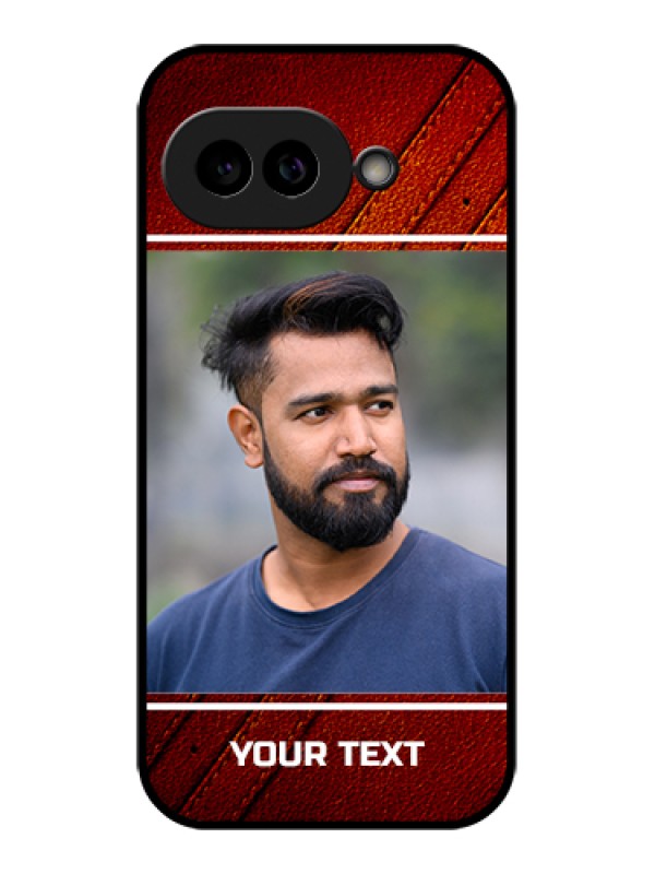 Custom Pixel 9A 5G Custom Glass Phone Case - Leather Phone Case Design