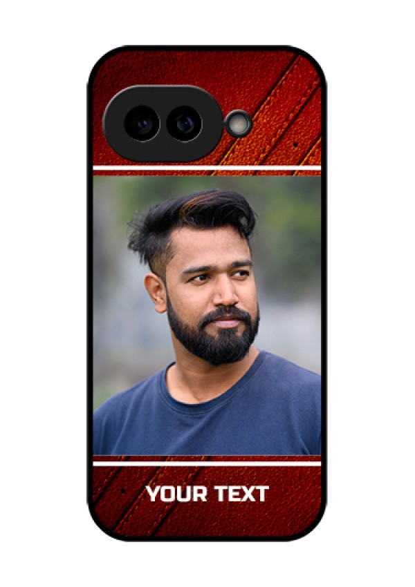 Pixel 9A 5G Custom Glass Phone Case - Leather Phone Case Design