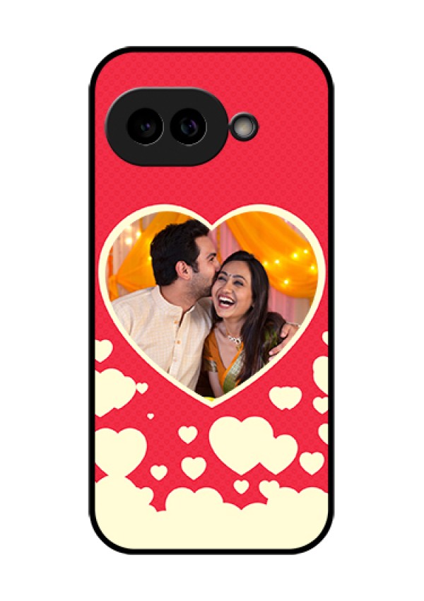 Pixel 9A 5G Custom Glass Phone Case - Love Symbols Phone Cover Design