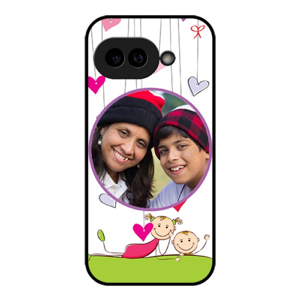 Pixel 9A 5G Custom Glass Phone Case - Cute Kids Phone Case Design