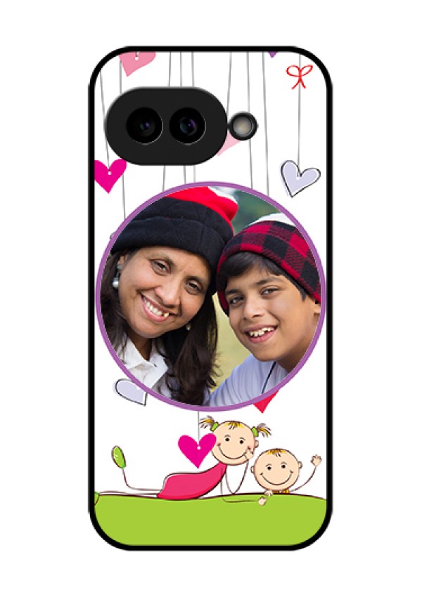 Pixel 9A 5G Custom Glass Phone Case - Cute Kids Phone Case Design