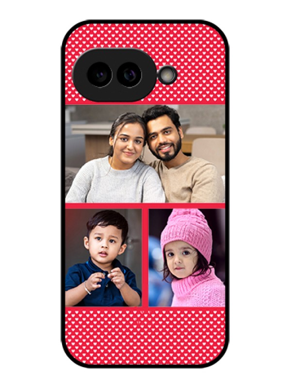 Custom Pixel 9A 5G Custom Glass Phone Case - Bulk Photo Upload Design