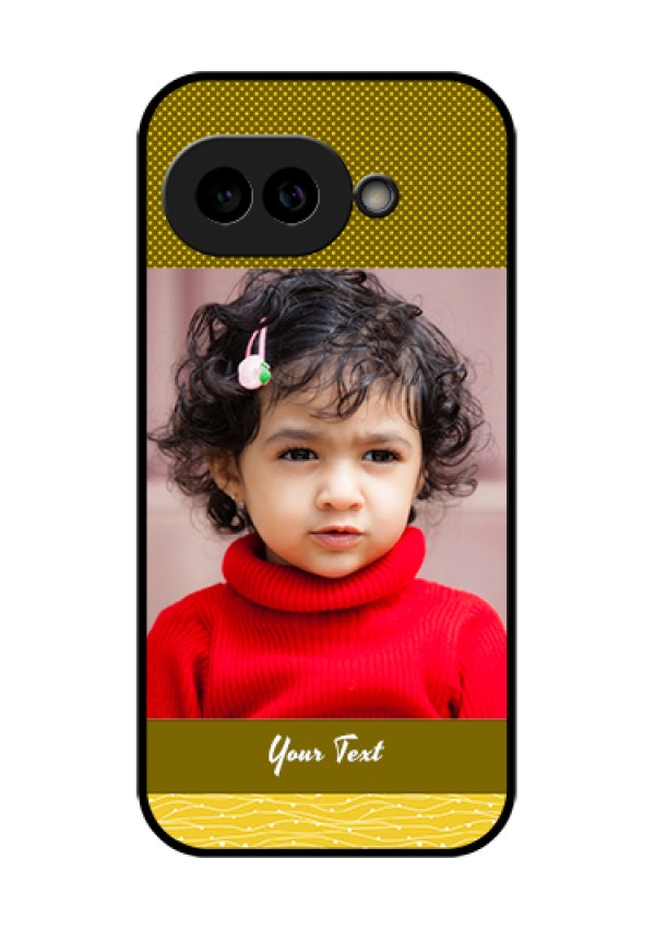 Pixel 9A 5G Custom Glass Phone Case - Simple Green Color Design