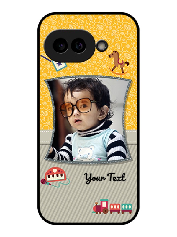 Custom Pixel 9A 5G Custom Glass Phone Case - Baby Picture Upload Design