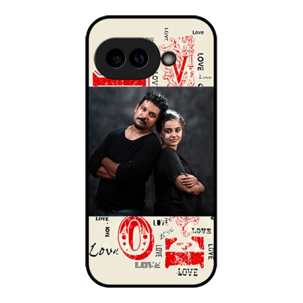 Pixel 9A 5G Custom Glass Phone Case - Trendy Love Design Case