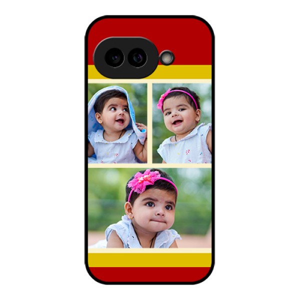 Pixel 9A 5G Custom Glass Phone Case - Multiple Pic Upload Design