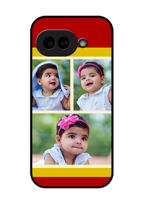 Pixel 9A 5G Custom Glass Phone Case - Multiple Pic Upload Design