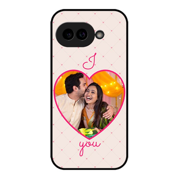 Pixel 9A 5G Custom Glass Phone Case - Heart Shape Design