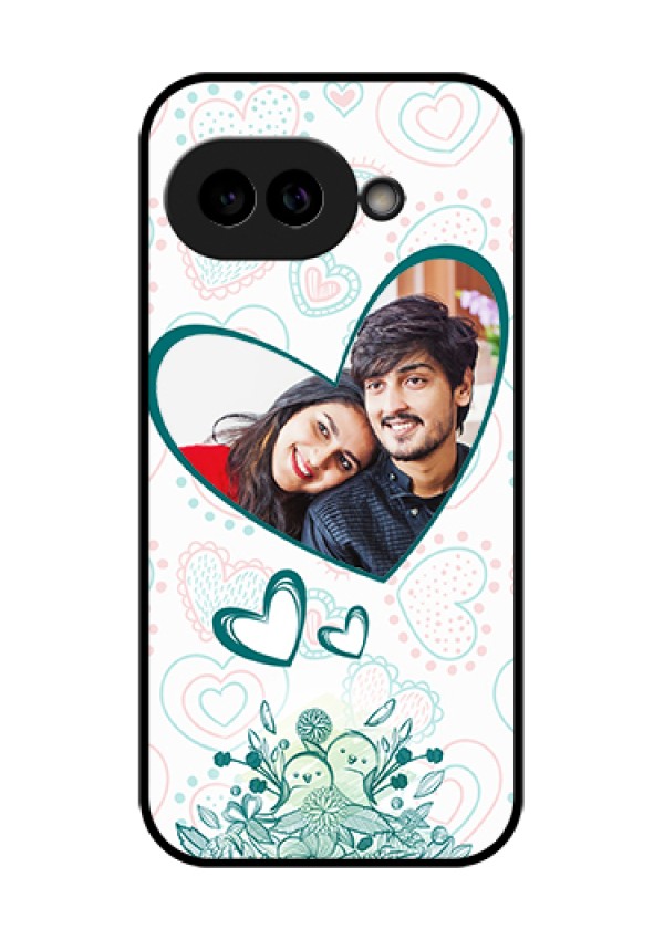 Pixel 9A 5G Custom Glass Phone Case - Premium Couple Design