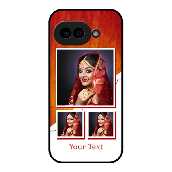 Pixel 9A 5G Custom Glass Phone Case - Wedding Memories Design