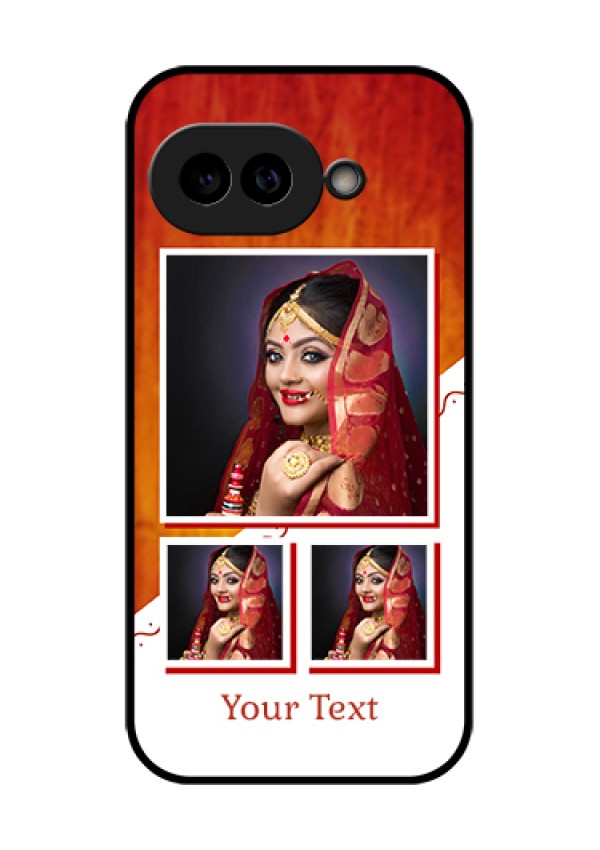 Pixel 9A 5G Custom Glass Phone Case - Wedding Memories Design