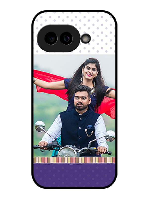 Custom Pixel 9A 5G Custom Glass Phone Case - Cute Family Design