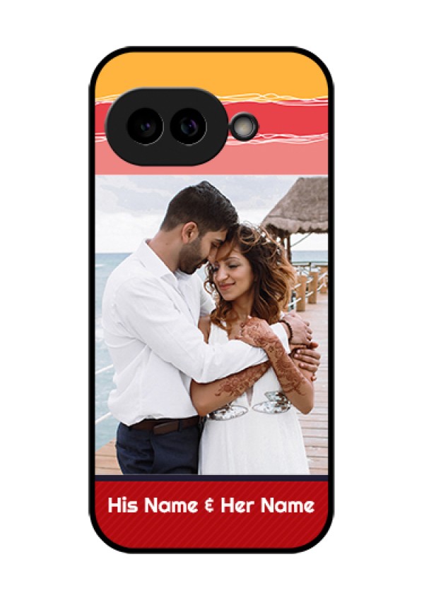 Pixel 9A 5G Custom Glass Phone Case - Colorful Case Design