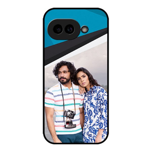 Pixel 9A 5G Custom Glass Phone Case - Simple Pattern Photo Upload Design