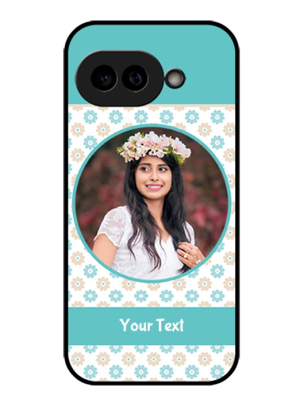 Custom Pixel 9A 5G Custom Glass Phone Case - Beautiful Flowers Design