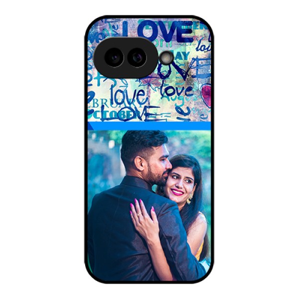 Pixel 9A 5G Custom Glass Phone Case - Colorful Love Design