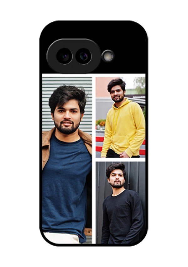 Pixel 9A 5G Custom Glass Phone Case - Upload Multiple Picture Design