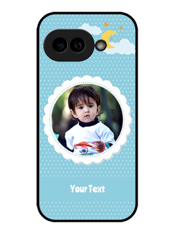 Custom Pixel 9A 5G Custom Glass Phone Case - Violet Pattern Design