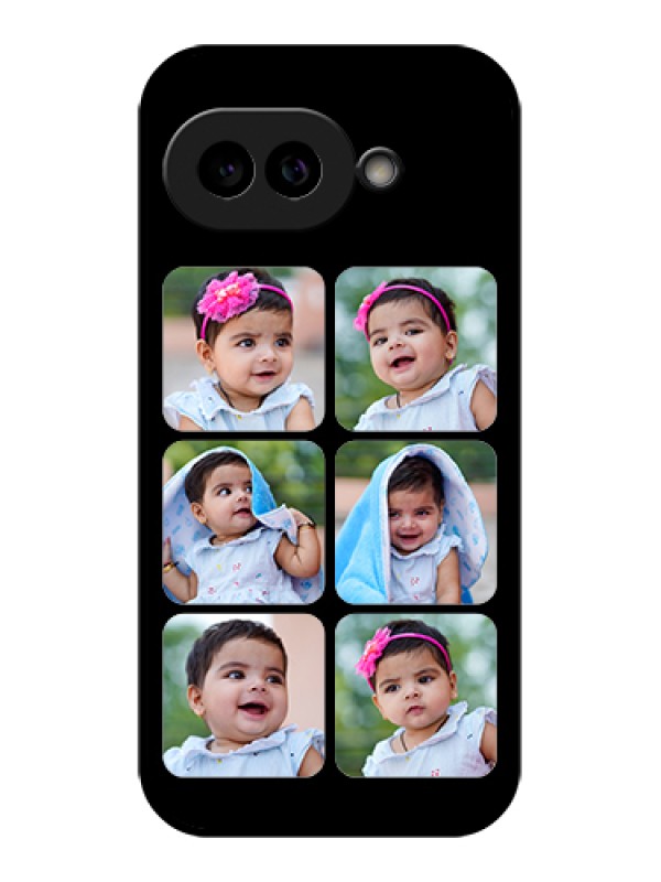 Custom Pixel 9A 5G Custom Glass Phone Case - Multiple Pictures Design