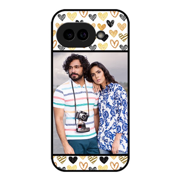 Pixel 9A 5G Custom Glass Phone Case - Love Symbol Design