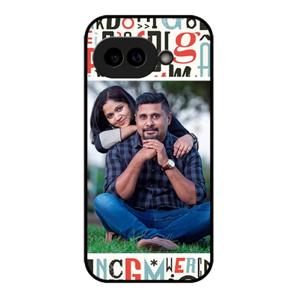 Pixel 9A 5G Custom Glass Phone Case - Alphabet Design