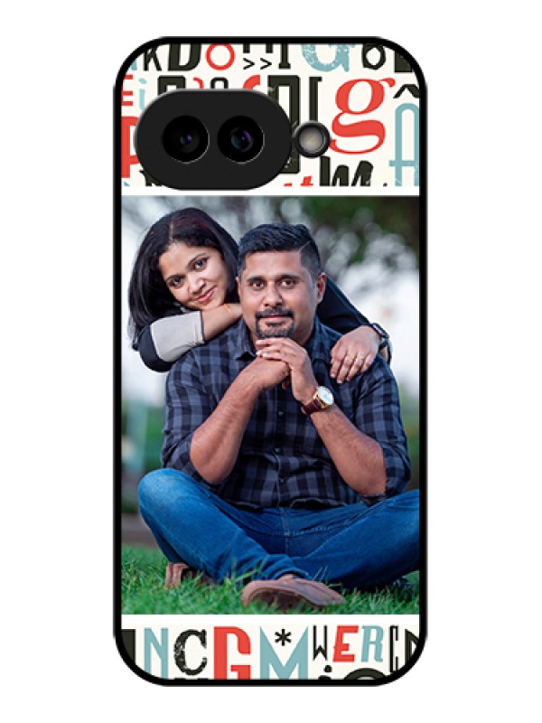 Custom Pixel 9A 5G Custom Glass Phone Case - Alphabet Design