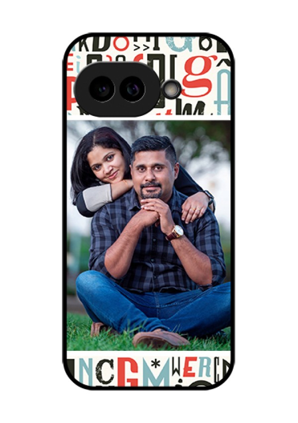 Pixel 9A 5G Custom Glass Phone Case - Alphabet Design