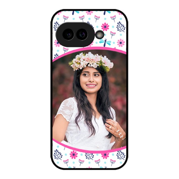 Pixel 9A 5G Custom Glass Phone Case - Colorful Flower Design