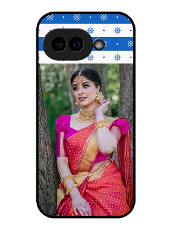 Custom Pixel 9A 5G Custom Glass Phone Case - Snow Pattern Design